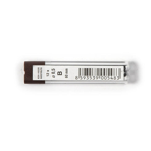 Grafitas mechaniams pieštukams, Koh-I-Noor, 0,5 mm, 60 mm, 12 vnt, minkštumas-B